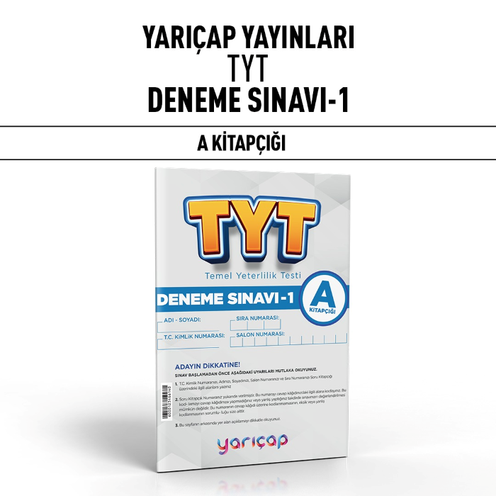 YARIÇAP TYT DENEME SINAVI 1-A - 25-26